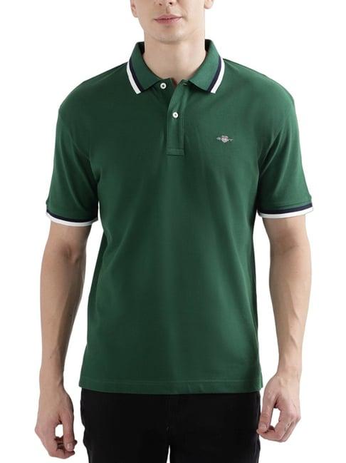 gant green relaxed fit polo t-shirt