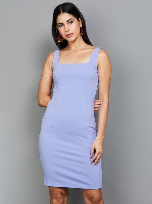 code by lifestyle purple bodycon dress