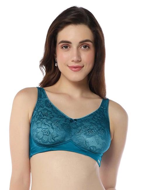 amante blue lace work everyday bra