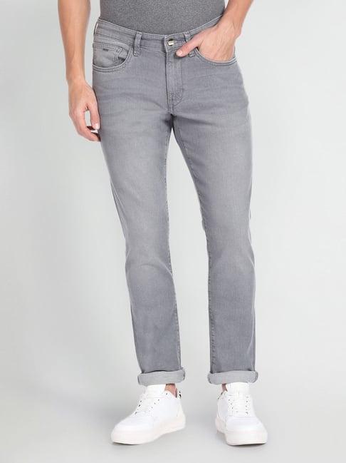 arrow sport light grey slim fit jeans