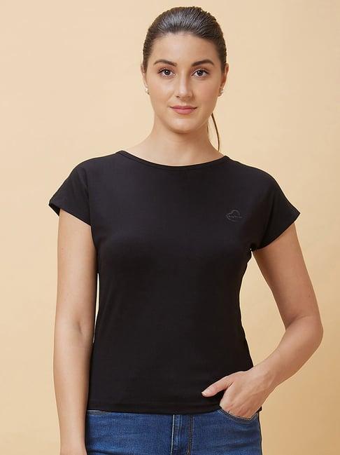 being human black round neck t-shirt