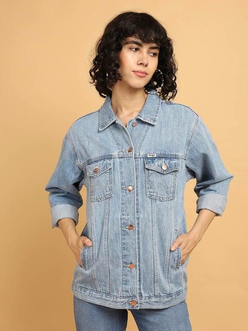 wrangler mid blue denim jacket