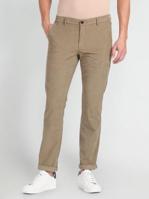 arrow sport mid beige regular fit chinos