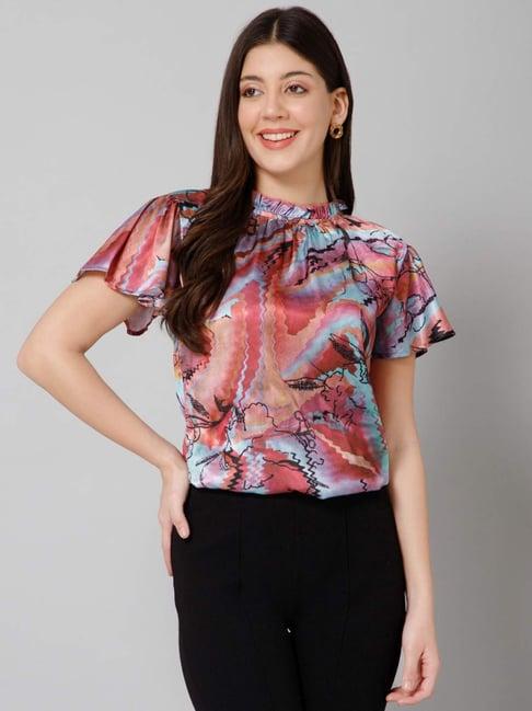 purys multicolored printed top