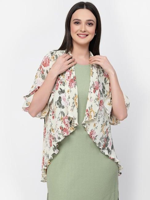 lela off-white printed shrug