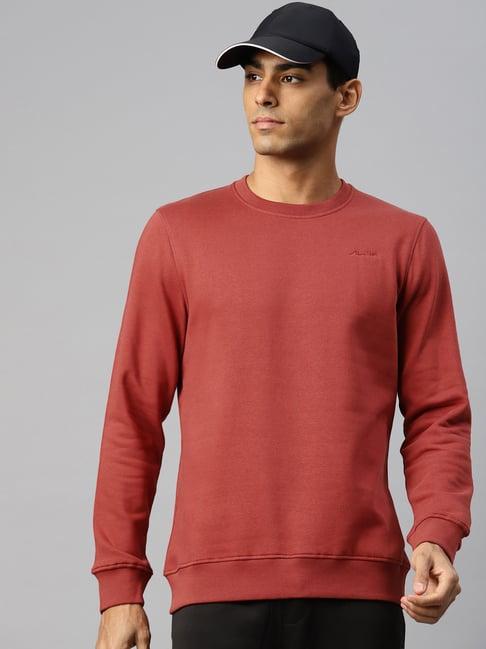 alcis dark red regular fit sweatshirt