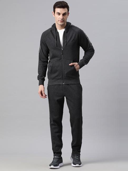 alcis dark grey regular fit printed tracksuit