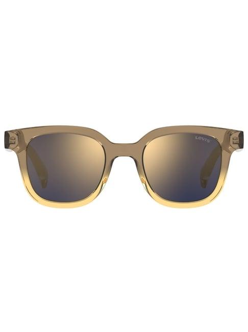 levi's brown rectangular unisex sunglasses