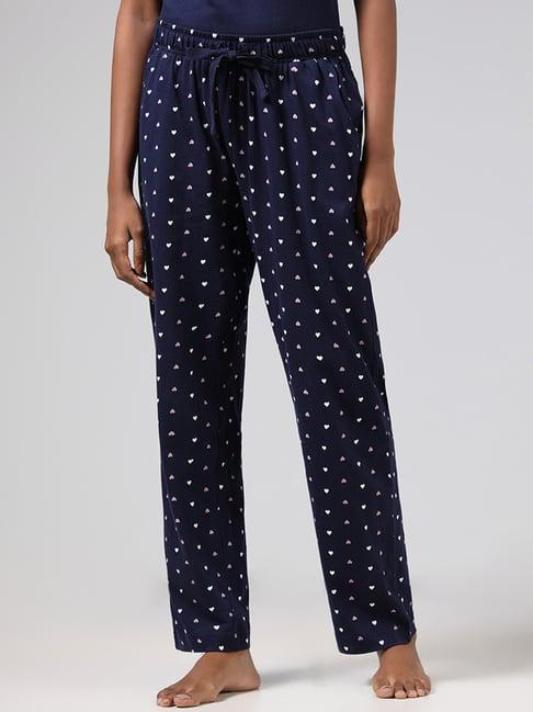 wunderlove by westside blue printed pyjamas