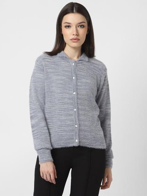 van heusen grey plain cardigan