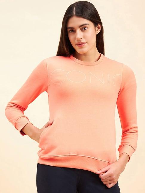 sweet dreams peach printed pullover