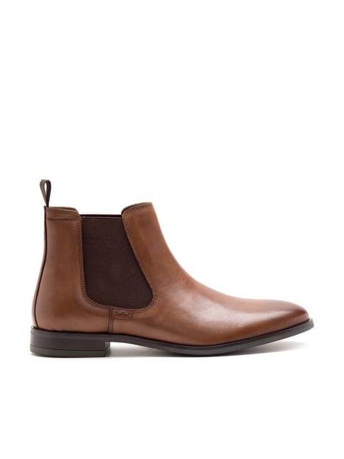 thomas crick men's tan chelsea boots