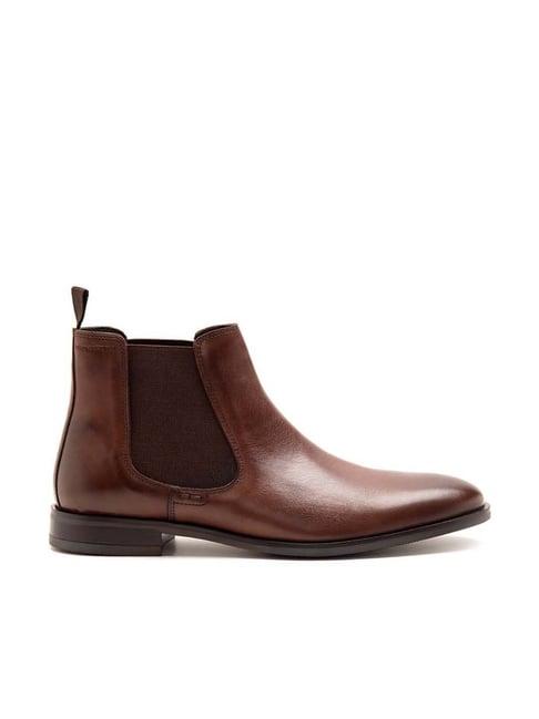 thomas crick men's teak chelsea boots