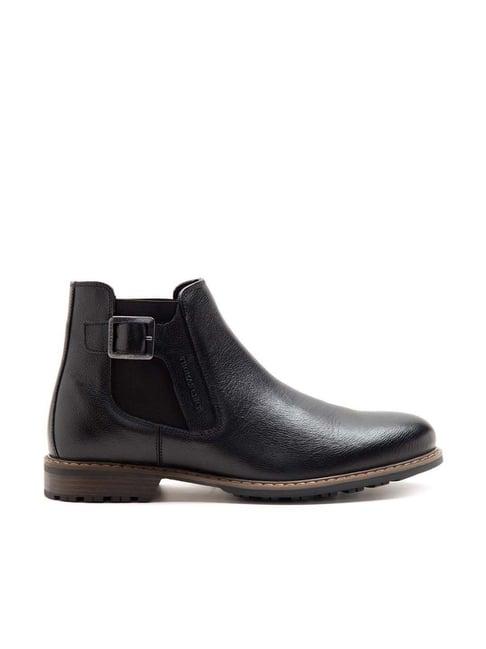 thomas crick men's black chelsea boots