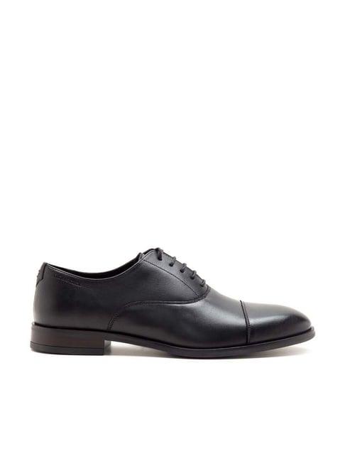 thomas crick men's black oxford shoes