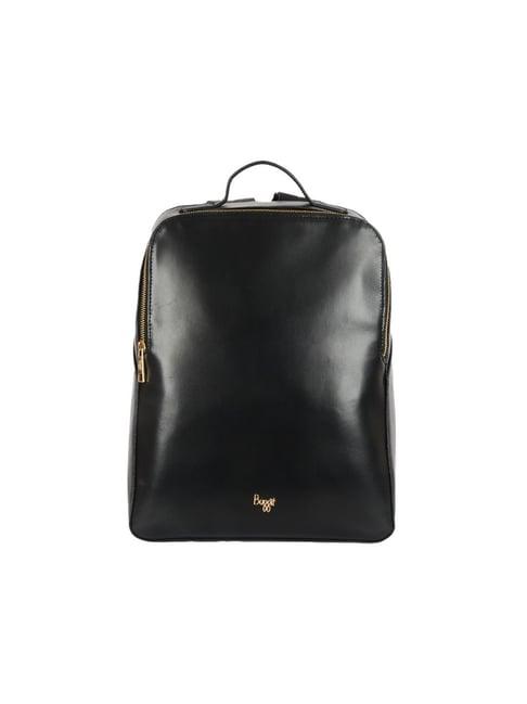 baggit black solid large backpack - 15 inches