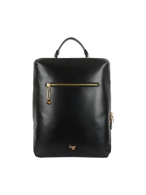 baggit black solid large backpack - 15 inches