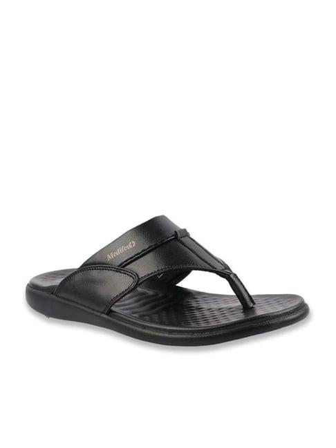 medifeet men's black thong sandals