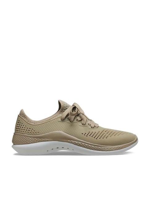 crocs men's literide khaki running shoes