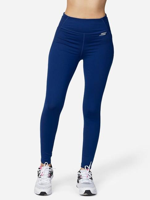 skechers blue tights