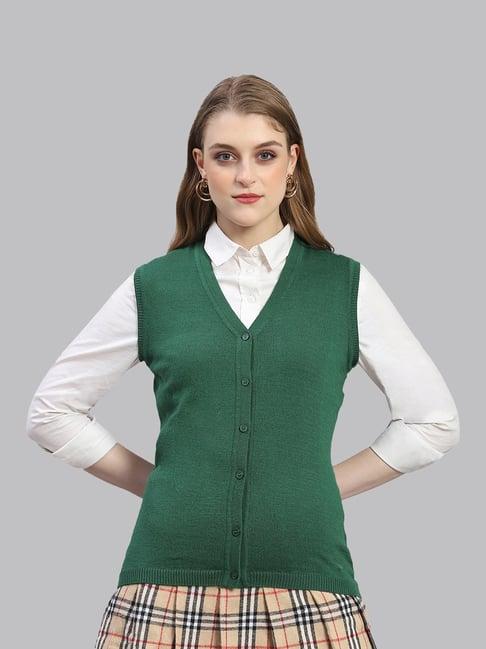 monte carlo green regular fit cardigan