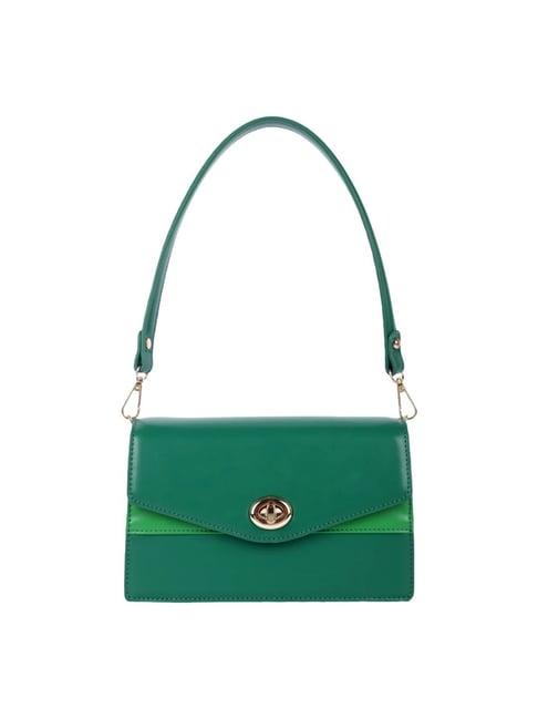 lino perros green medium shoulder bag