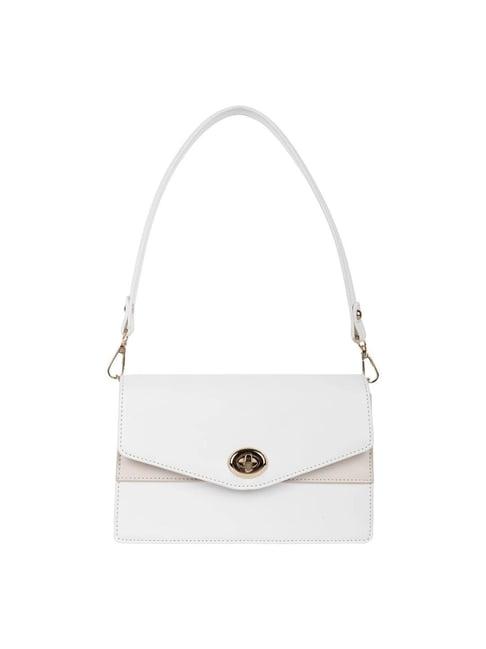 lino perros off-white medium shoulder bag