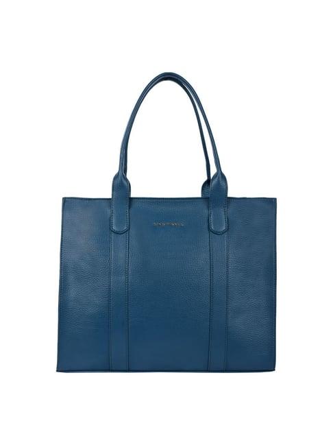 lino perros teal medium tote bag