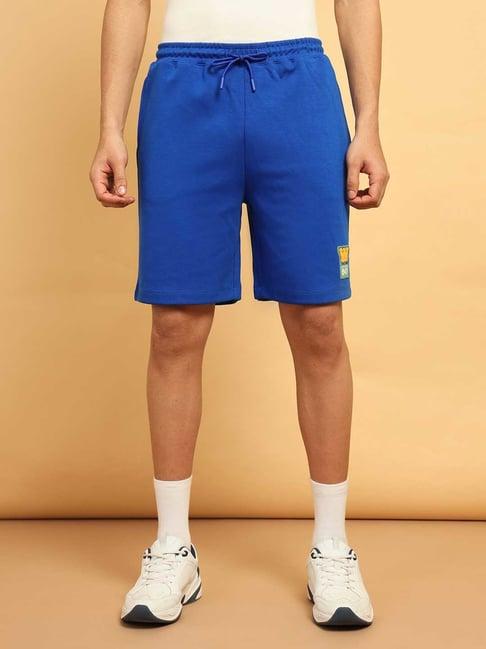 wrangler royal blue relaxed fit shorts