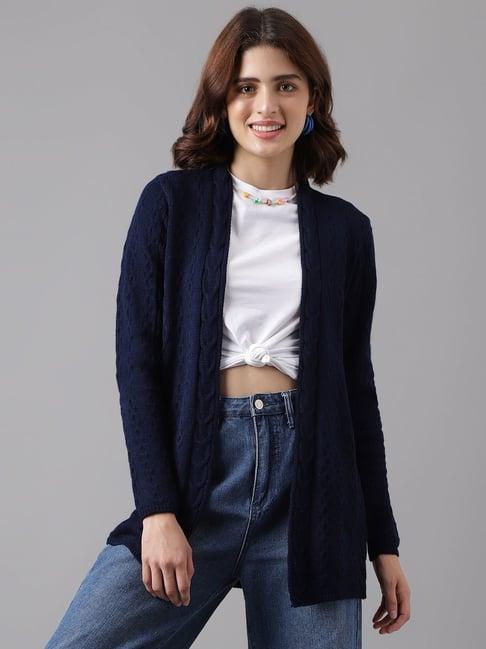 latin quarters navy knitted shrug