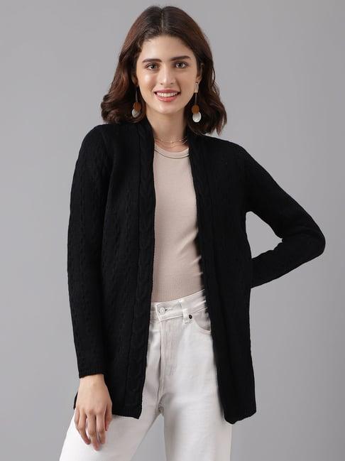 latin quarters black knitted shrug