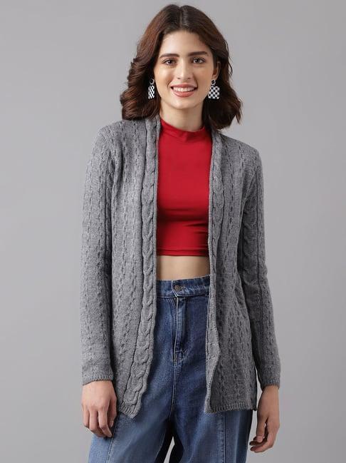 latin quarters grey knitted shrug