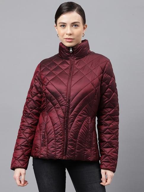 woods wine quilted jacket