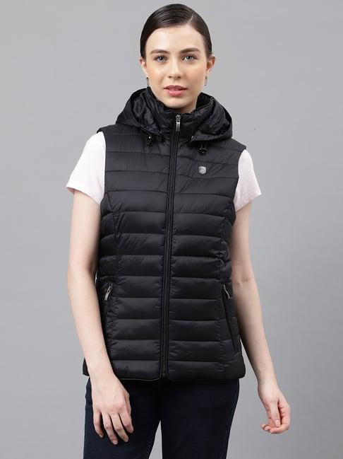 woods black quilted jacket