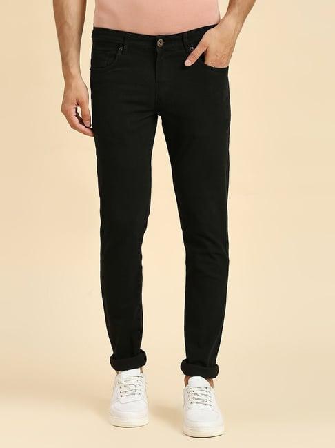 hj hasasi black slim fit stretchable jeans