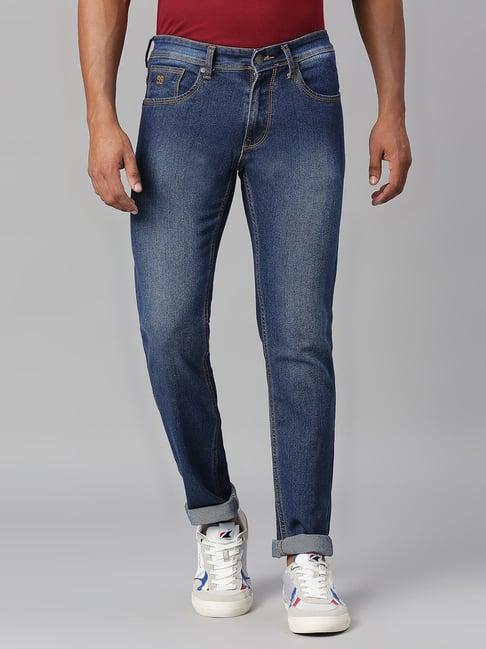 hj hasasi blue slim fit stretchable jeans