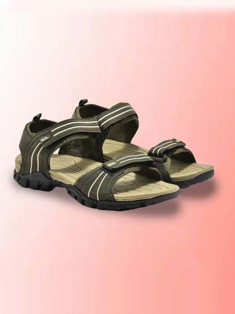 woodland men's olive floater sandals