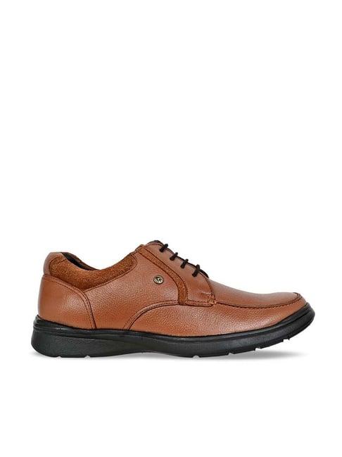 allen cooper men's tan derby shoes