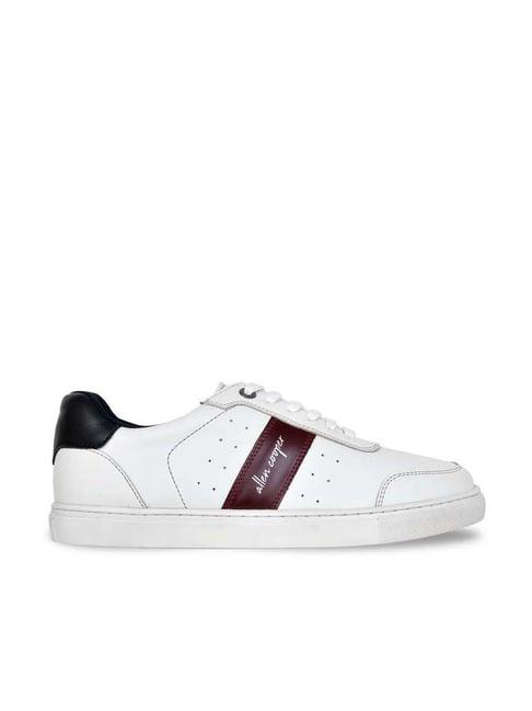 allen cooper men's white casual sneakers