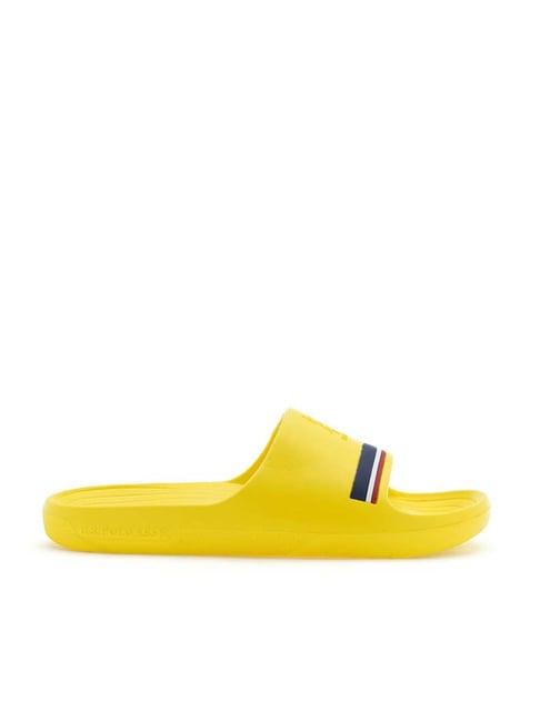 u.s. polo assn. men's yellow slides