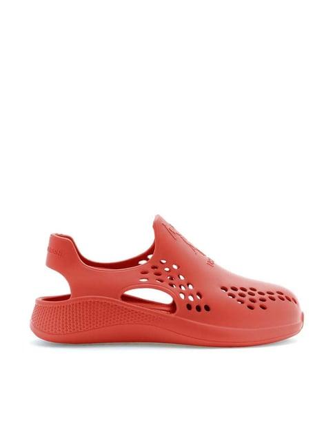 u.s. polo assn. men's orange back strap clogs