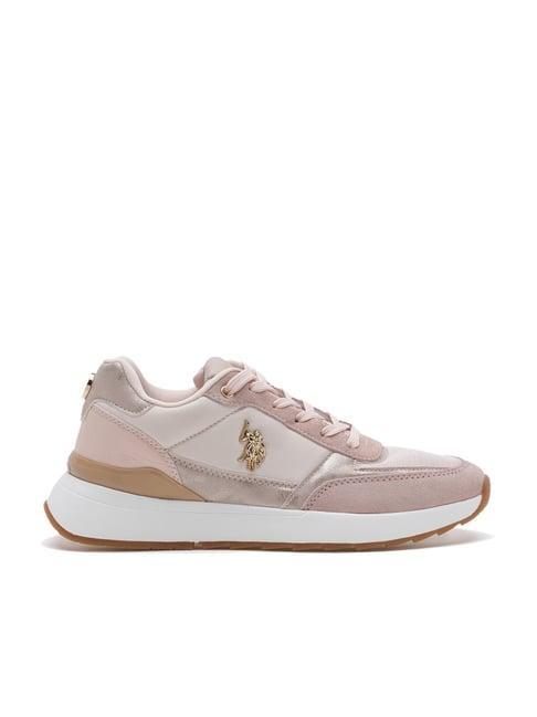 u.s. polo assn. women's pink running shoes