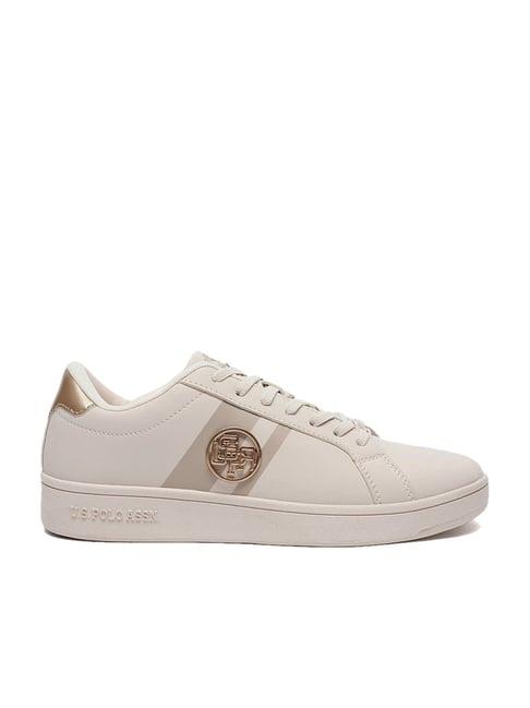 u.s. polo assn. women's off white sneakers