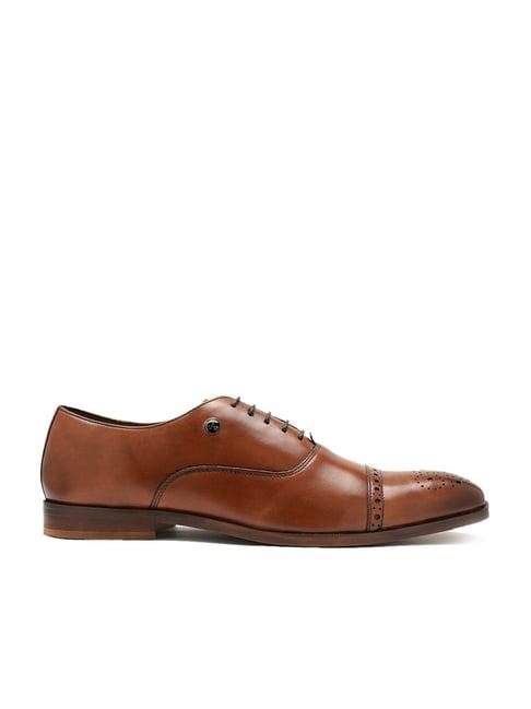 arrow men's tan brogue shoes