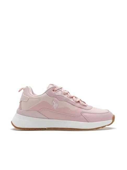 u.s. polo assn. women's pink running shoes