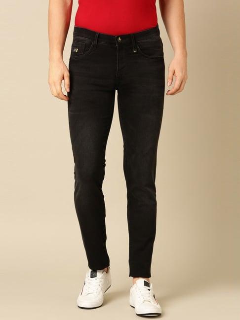 allen solly black skinny fit jeans