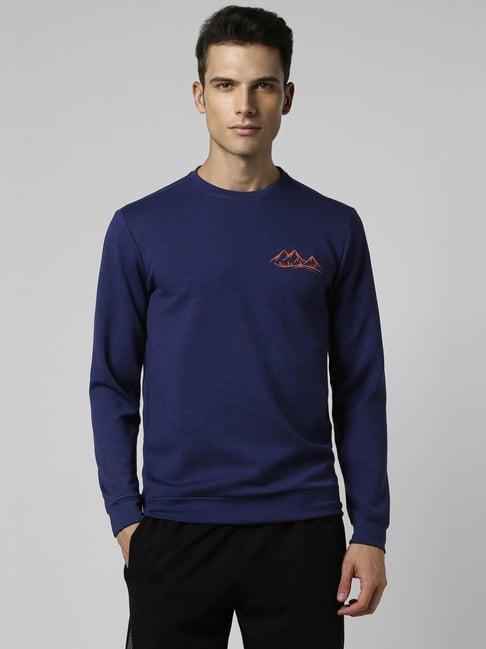 van heusen blue regular fit sweatshirt