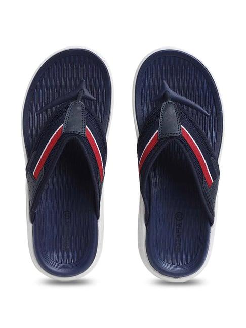 mozafia men's navy flip flops