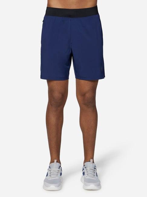 skechers navy regular fit sports shorts