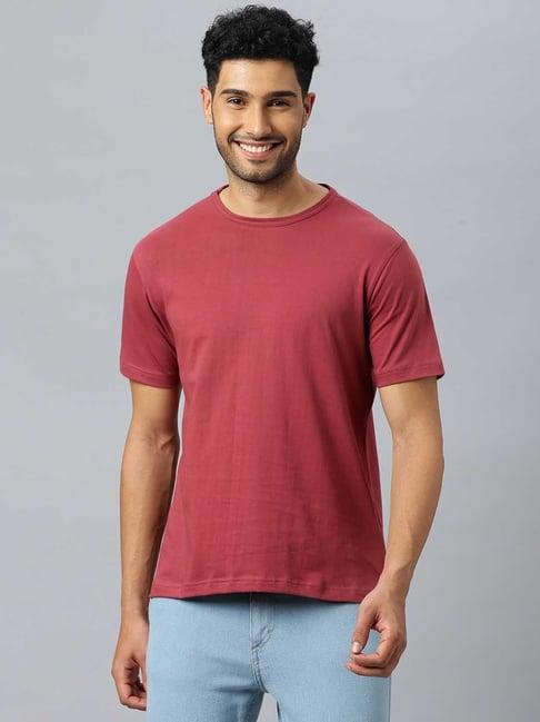 don vino garnet red regular fit crew t-shirt